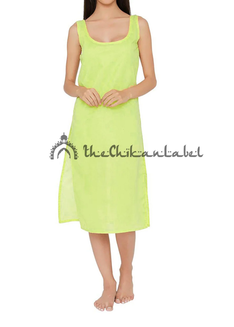 light green cotton inners for kurtis kurta